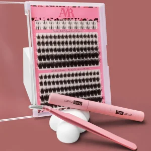 3D Fluffy Soft Thin Band Diy Lash Cluster Kit 10 18mm Segment With Bottom Lashes Fluffy Cluster Lashes Extension