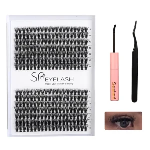 3D Fluffy Triangle Fiber Bundles DIY Lash Clusters Private Label Cluster Lashes Segment DIY Lash Extension Kit