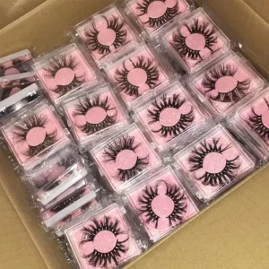 3D Full Strip Eco Friendly Vegan Faux Mink Eyelashes Private Label Natural Style Fake Packaging Ecological Friendly