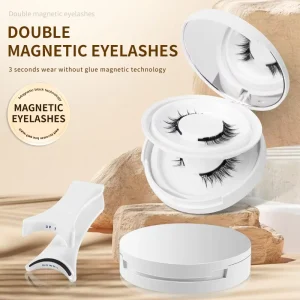 3D Full Strip False Eyelashes, Black Cotton Tape False Eyelashes, and Magnetic False Eyelash Tool Set