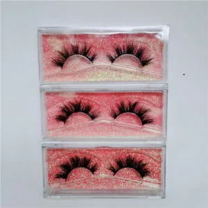3D Full Strip Mink Lashes Extension 100% 3d Real Mink Eyelash Fluffy False Eyelashes Mink Vendor
