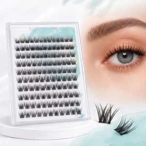 3D Handmade Glue Free Plant Fiber Eyelashes Full Strip Mixed Lashes No Roots Naturally Separated Reusable Long Lasting Fit