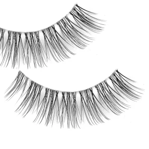 3D Lightweight Synthetic Hair Eyelashes Handmade Natural Soft Clear Band Strip False Eyelashes