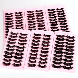 3D Mink Eyelashes Natural Look Lightweight Custom Logo & Packaging Available Full Strip Eyelashes