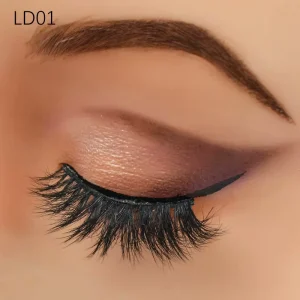 3D Mink Eyelashes Vendor 15mm Mink Lashes Short Natural Vegan Wispy with Lash Box Package