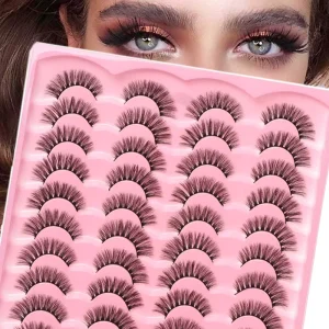 3D Mink Fake Eyelashes Sets Handmade Natural 3D Faux Mink Full Strip Lashes 10 7 20 30 Pairs Available