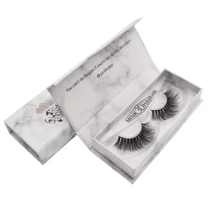 3D Mink False Eyelashes 100% Real Full Strip with Custom Eyelash Box Premium Vendors’ Mink Eyelash