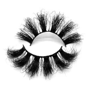 3D Mink False Eyelashes Full Strip 25MM Dramatic Length Thick Style Fur Material Mixed Length Model Box
