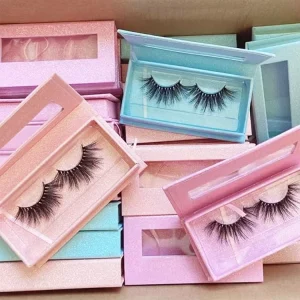 3D Natural Eyelashes Real Eyelashes Mink 5D Paper Lashbox Packaging Vendor