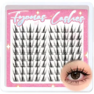 3D Natural Individual Cluster Lashes Handmade Reusable Cruelty Free False Eyelashes for DIY Extension
