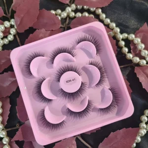 3D Natural Mink Eyelashes 5d Fluffy Full Strip Faux Mink Eyelashes fox Cat Eye Lashes