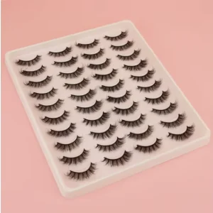 3D Natural One Piece Lash Extensions Short False Eyelashes Self Apply Strip Lashes for Daily Makeup