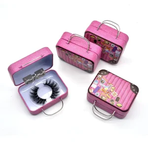 3D Real Mink Eyelash Suitcase Package Box 3D Faux Mink Suitcase Eyelash Mini Suitcase