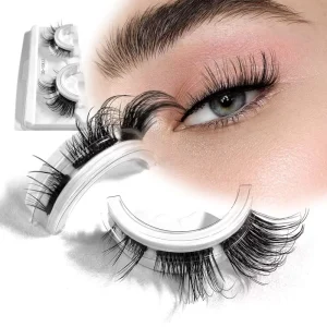 3D Segment Full Volume Cluster Lashes Self Adhesive No Glue Reusable Cruelty Free PBT Material 0.07mm Thickness Super Thin