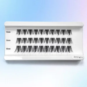 3D Segment No Glue Bond Sealant Super Long Lasting Reusable Cruelty-Free PBT Material Press Cluster Pre Glued DIY Eye Lash