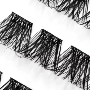 3D Segment Pre Bonded Premapped DIY Self Adhesive Super Thin Extra Fine Band Cluster Lashes Reusable Cruelty Free 0.07mm PBT