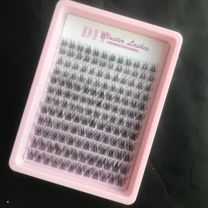 3D Sharp Outline Smooth Fiber Spike Cluster Lashes
