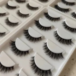 3D Silk Faux Mink Fake Premium Synthetic False Eyelashes Natural Strip Eye Lashes Manufacturer