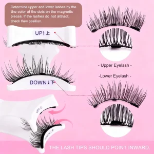 3D Silk Magnetic Eye Lashes Private Label False Eyelashes Magnetic False Magnet False Strip Lashes Set Magnetic Eye Lashes