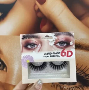 3D Silk Synthetic Fibre Lashes Own Brand 3D Fiber Eyelashes with Custom Label Makeup Accessory