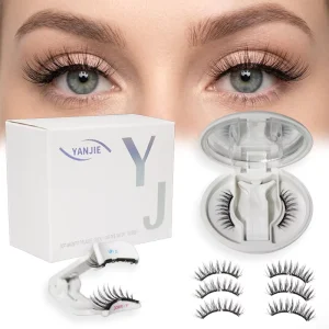 3D Soft Magnetic Eyelash Set Double Strong Magnetic Lashes Waterproof and Long Lasting Handmade Reusable False Eyelash Set