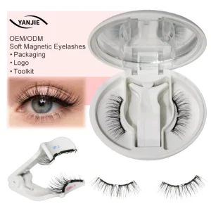3D Soft Magnetic False Eyelashes Natural Makeup Effect Glue Free Waterproof Lightweight Soft Magnetic Eyelashes