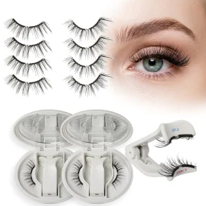 3D Soft Magnetic False Eyelashes Reusable Thick Soft Synthetic Lashes with Natural Long Soft Magnetic Applicator