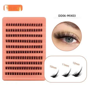 3D Thick Style Cluster Lashes Segmented Eyelashes for Social Events Party Wedding DIY