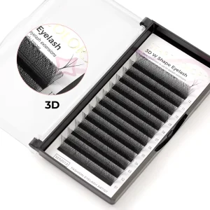 3D Vision Fluffy Camellia Eyelash Premade Fans Wispy Volume Eyelash Extension D C Double-layer Individual Lash