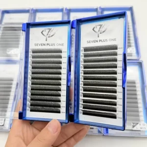 3D W Shape Wispy For Lashes C D Curl Double Tips Soft Volume 0.07mm Thickness Cruelty Free Eyelash Extension