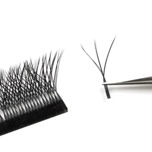 3D W Shaped Faux Eyelashes Clusters Clover Easy Fan Lashes Extension W Mix False Mink Beam D Curl Makeup
