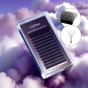 3D W YY Shaped Faux Eyelashes 6D W Clover Fan Lashes Extension False C D Curl Crisscross W Lashes Cilios