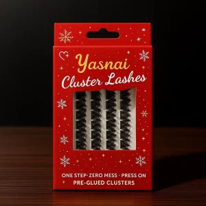 3D for Handmade Press Lash Clusters Pre-glued Self Adhesive Cluster Lashes Waterproof Premium Cashmere 4 Rows