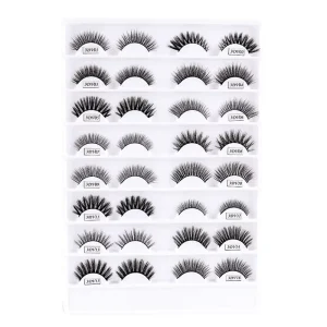 3DV Series Silk Eyelashes 10-20mm Fluffy 25mm Lashes 20 Pairs 3D Lashes