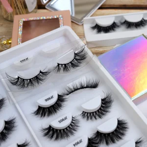 3d 5d Fluffy Faux Mink Full Strip Eyelashes Vendor Vegan 3d Faux Mink Eye Lash Private Label Faux Cils Lashes