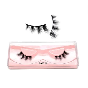 3d Corner Mink Eyelash High End Eyelash cat Eye Natural 3D Mink Eyelashes Full Strips Wispy Lashes with Real Mink Hair