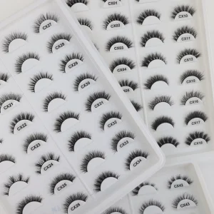 3d Mink Lashes 10mm 12mm Short Volume Natural Lashes With 10pair 16pair Tray Strip Mink Eye Lash Vendor Eyelashes Bulk
