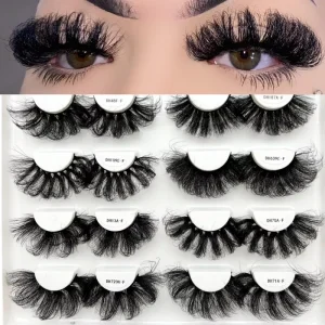 3d Mink Lashes Mink Strip Lashes with Custom logo 20mm 25mm and 30mm Lashes