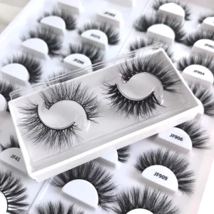 3d Natural Lashes Long Full Strip Eyelashes Fluffy 16 18mm Eyelashes Handmade Faux Mink Lashes Bulk