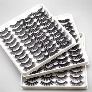 3d Natural Lashes Long Full Strip Eyelashes Fluffy 30mm 25mm 20 Pairs Eyelashes Handmade Faux Mink Hot Style Lahes