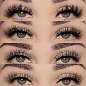 3d Soft Mink Lashes Natural 15MM Strip Eyelash Short Fluffy Vegan False Lash Fluffy Mink Eyelashes