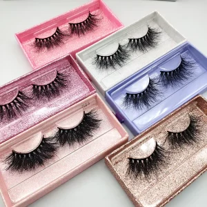 3pairs 3d Mink Hair Natural Short False Full Strip Lashes Long Dramatic 25mm Real 100% Mink Eyelashes