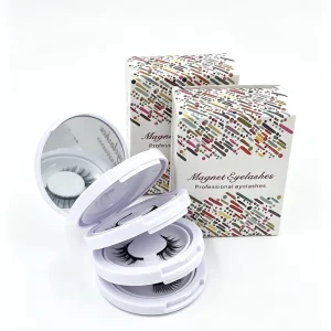 4 Layer Magnetic False Eyelashes Kit 2 Pairs Durable Magnet EasytoWear Strip Lashes for Beauty Salon Resale