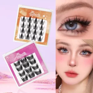 4 Rows Individual DIY Travel Set Handmade Cluster Eyelash Cluster Extension Segment Lashes Eyelashes