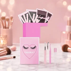4 Styles Lash Clusters Kit 60D-150D Fluffy Wispy D-Curly 10-18mm Semi-Hand Made Black Cotton Stalk DIY Eyelash Extensions