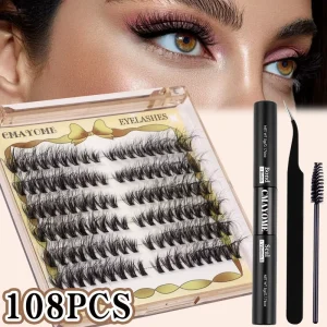 40D Fluffy DIY Lashes Clusters Mix 10 18mm D Curl Segment Eyelashes Small Tray Natural Look Eyelashes
