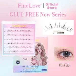 48 Clusters Pre Glued Lower Lashes Natural Look Bottom Lashes Transparent Stem Lower Eyelashes Wear Personal DIY Eyelashes Reuse