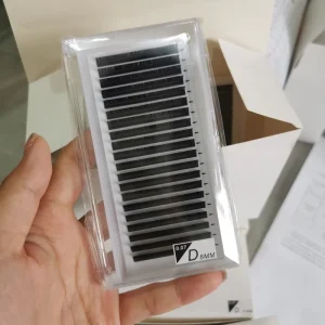 5 25mm 0.03mm0.05mm 0.07mm C CC D DD Curl Matte Black Eyelash Extensions Custom logo Russian Volume Lash Extension