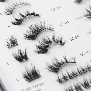 5 7 Day Long lasting 1 Step Pre Glued Plant Fiber Full Strip Eyelashes Self Adhesive Press On Half Lash Cruelty Free Invisible
