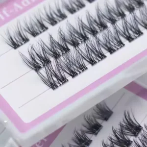 5 Day Hold Press Pre Glued 3D Segment Cluster Lashes Reusable Waterproof Self Adhesive Cruelty Free PBT Material